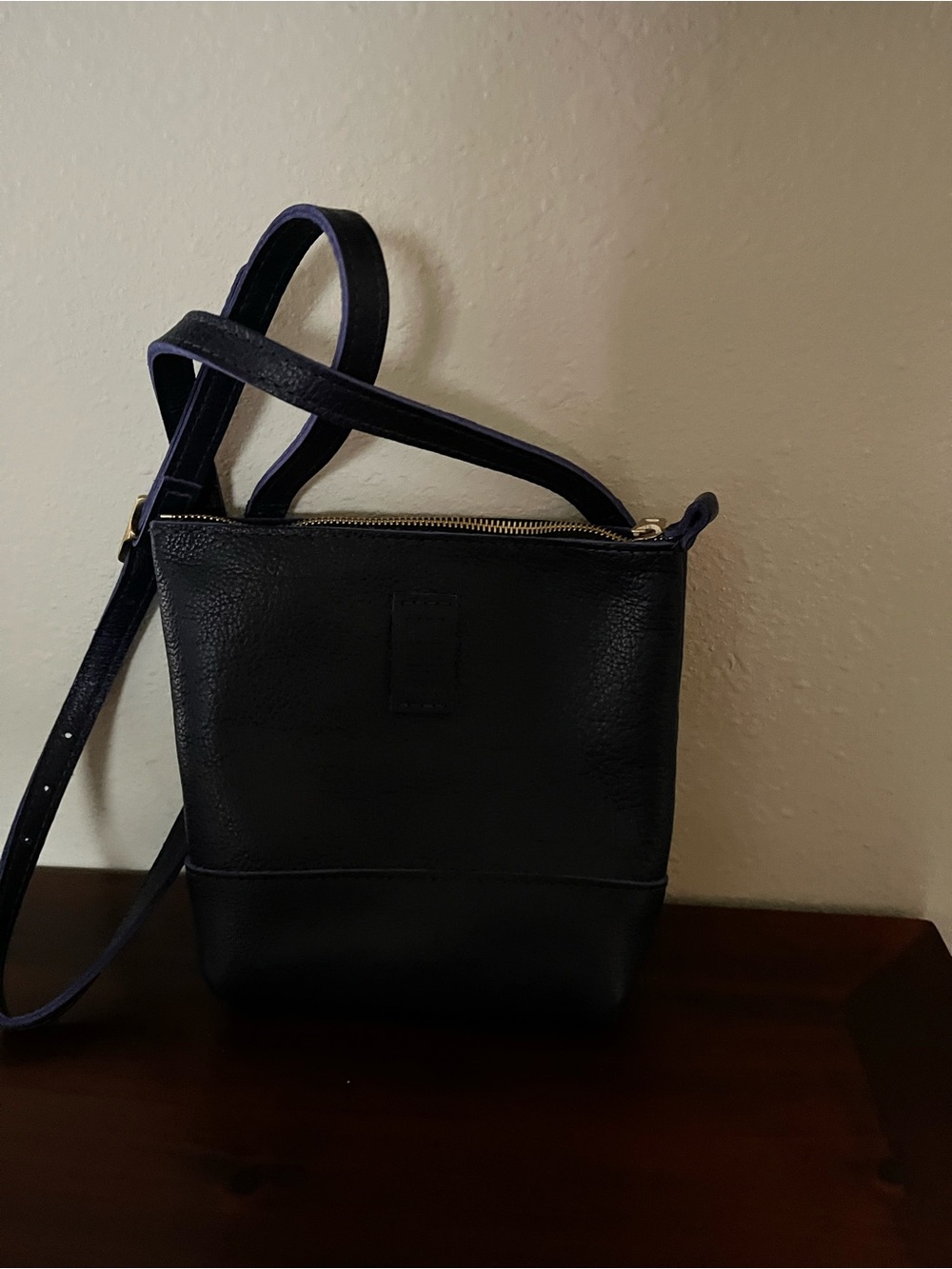 Portland Leather Cobalt Festival Crossbody Bag